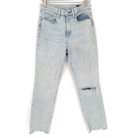 Rag & Bone Ankle Cigarette Jean Light Wash Dean Rinse Frayed Hem 26 Indie Luxe - Picture 2 of 11